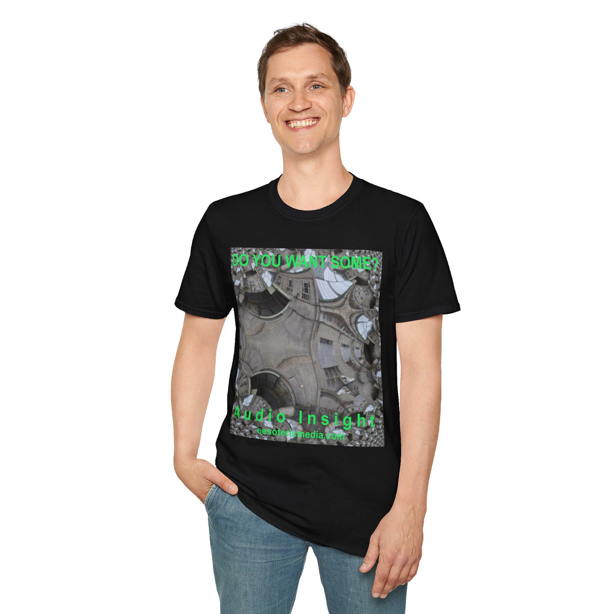 'Do You Want Some?' (Audio Insight) Surreal Kaleidoscope Art Graphic Softstyle T-Shirt