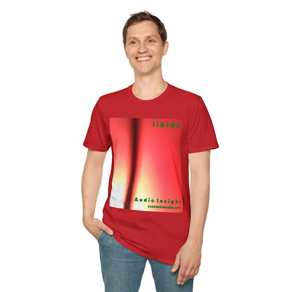 „Libido" (Audio Insight) Surrealistisches, wirbelndes Grafik-T-Shirt im Softstyle
