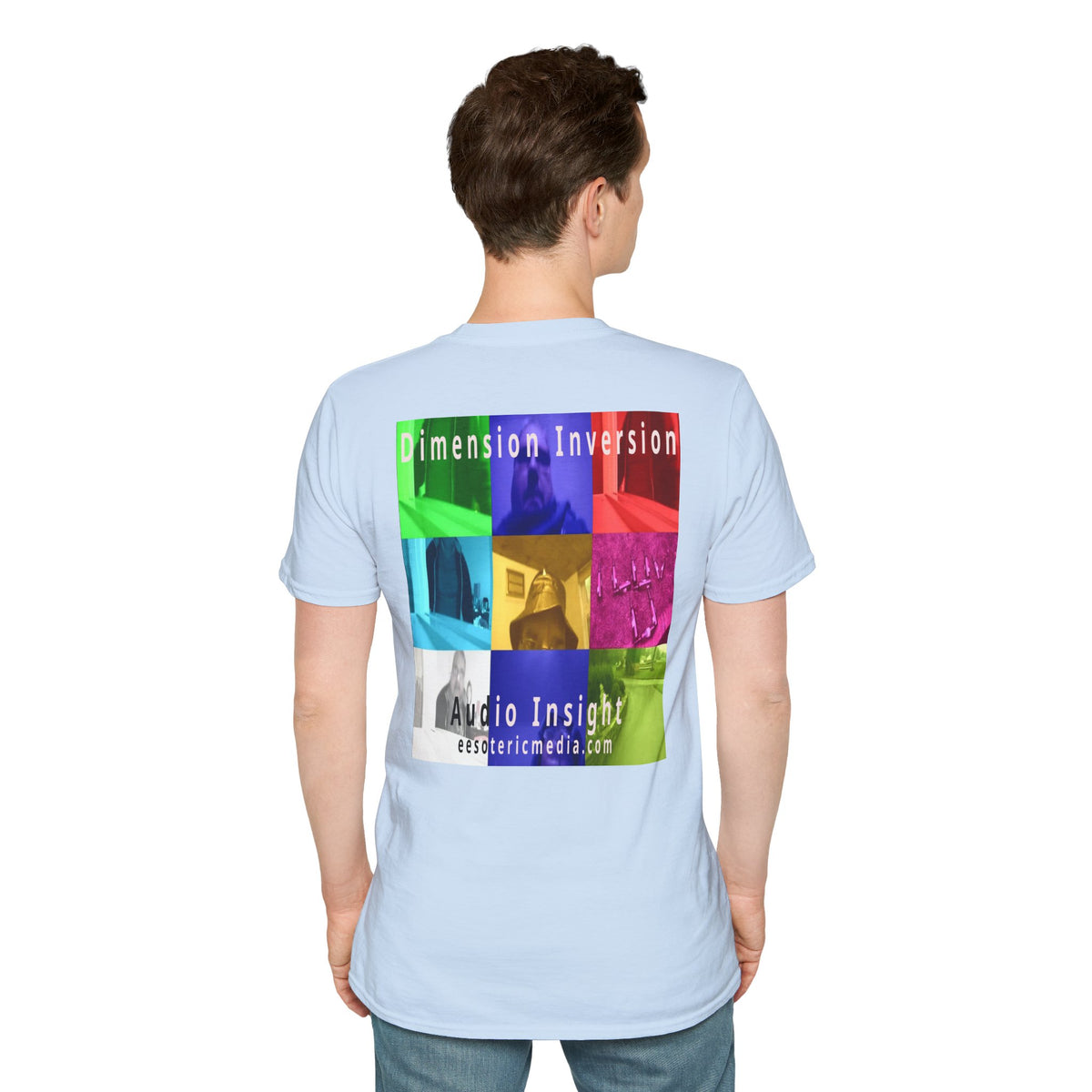 'Dimension Inversion' (Audio Insight) Colorful Surreal Collage Softstyle T-Shirt