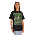 'Anticonvention' (7Cyborgs) Camiseta de Corte Clásico Gráfica de Libélula Cromada Futurista