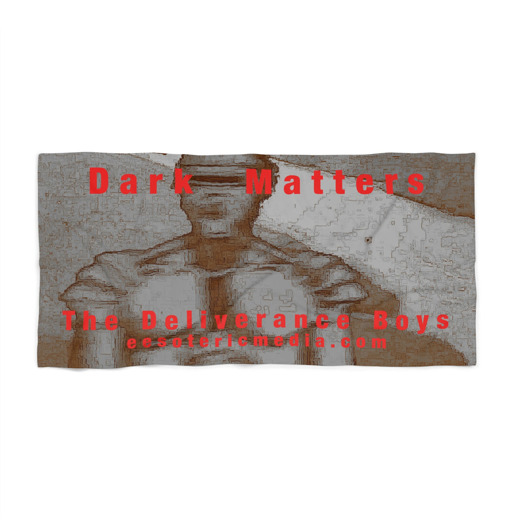 „Dark Matters“ (The Deliverance Boys) Retro-Roboter-Sci-Fi-Design Grafik-Strandtuch 150 cm x 75 cm