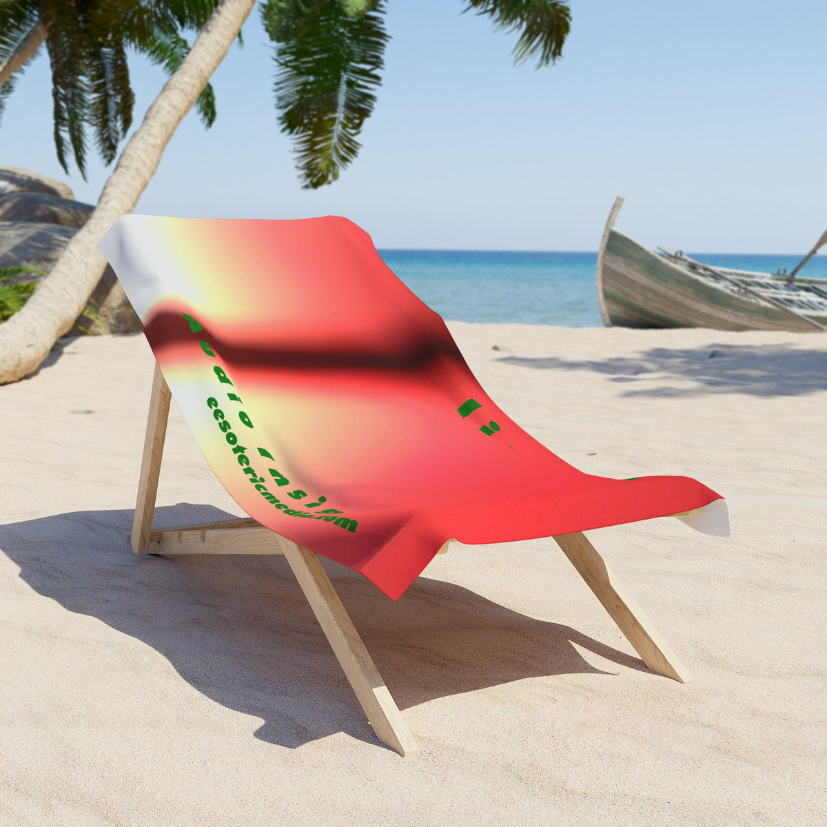 'Libido' (Audio Insight) Swirling Surreal Beach Towel 60"x30" (150cm x 75cm)
