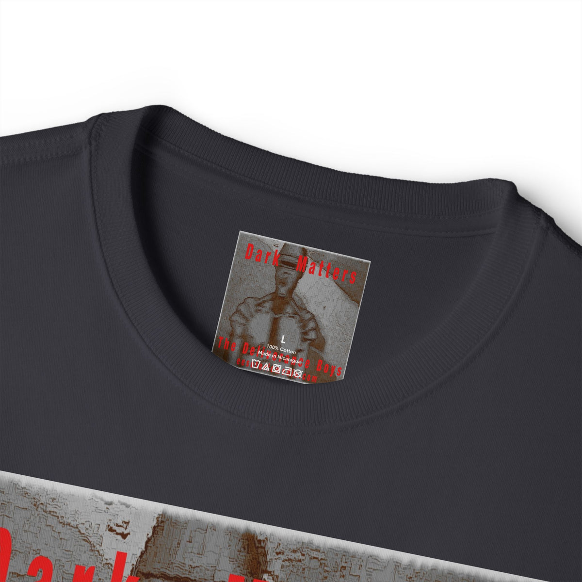 „Dark Matters“ (The Deliverance Boys) Retro-Sci-Fi-Roboter-Grafik-T-Shirt in Oversize-Passform