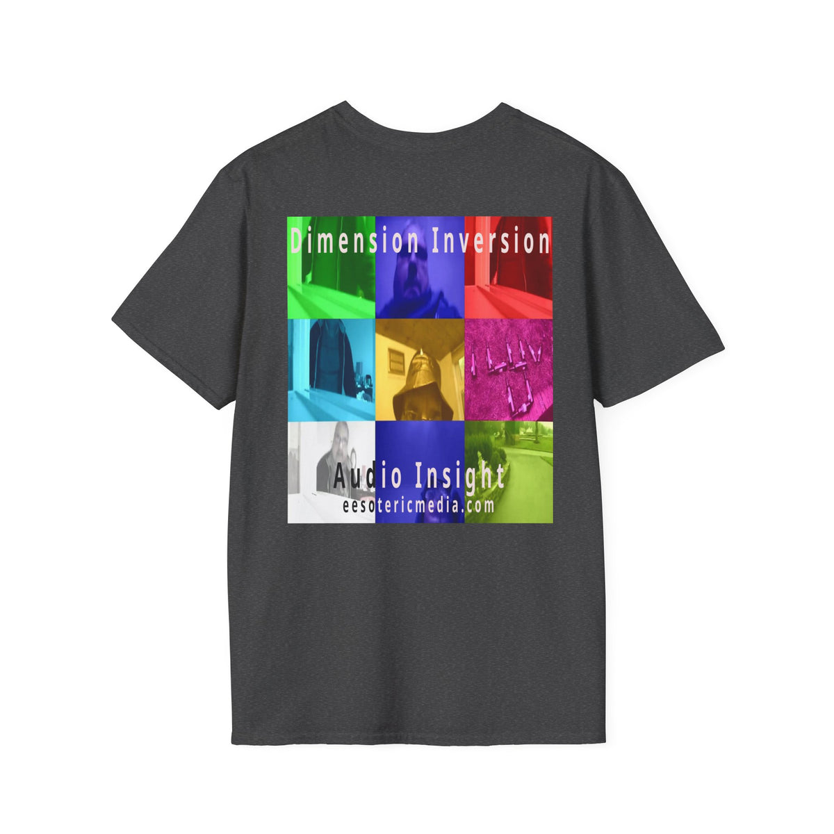 'Dimension Inversion' (Audio Insight) Colorful Surreal Collage Softstyle T-Shirt