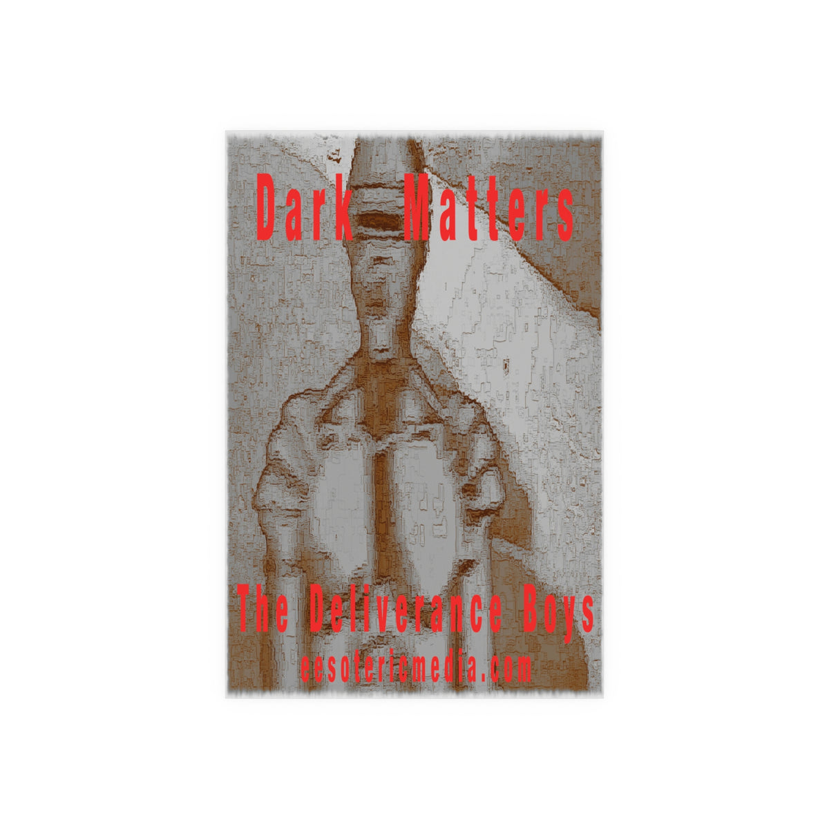 « Dark Matters » (The Deliverance Boys) Impression artistique représentant un robot d’horreur vintage (grand format), 100 × 150 cm