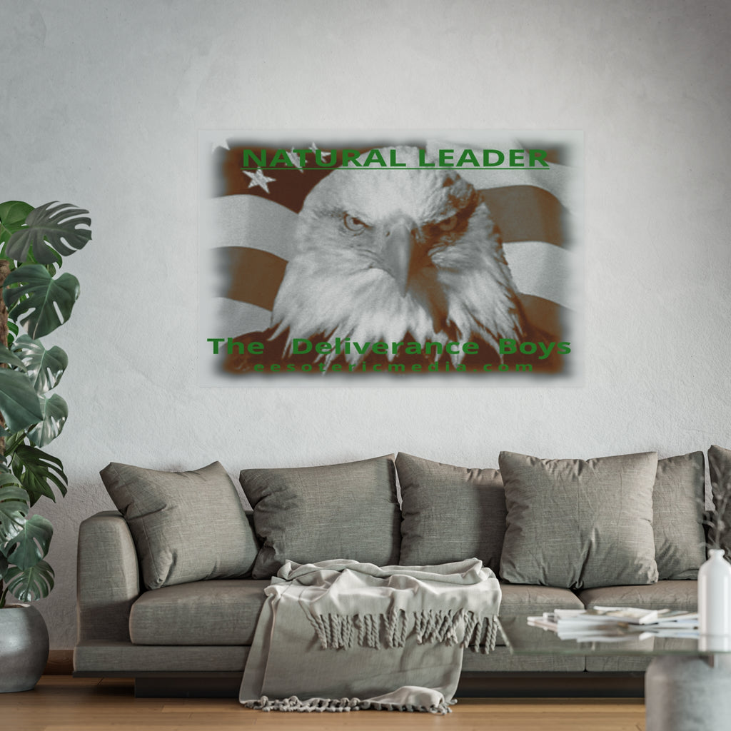 «Natural Leader» (The Deliverance Boys) Lámina artística con un águila calva, gran formato, 150 × 100 cm