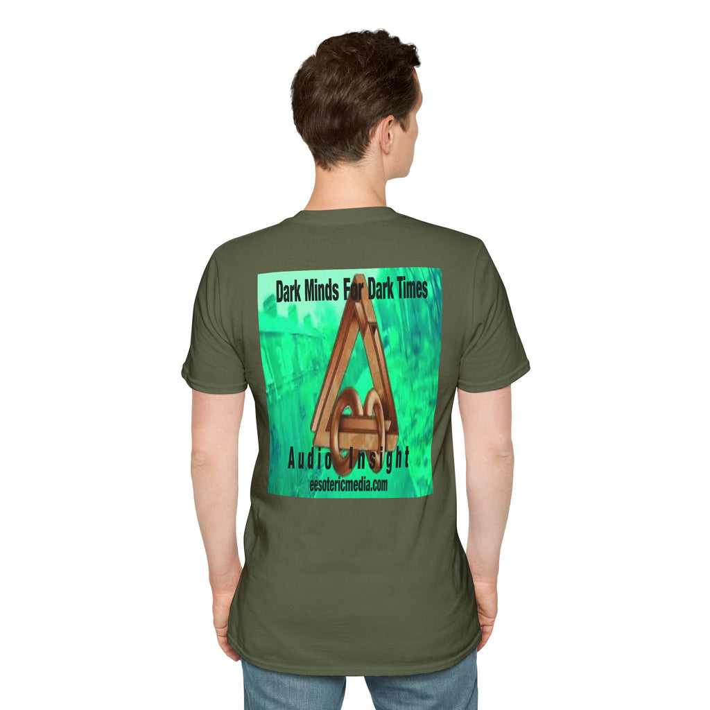 „Dark Minds For Dark Times“ (Audio Insight) Alien/Sci-Fi Symbol Softstyle Grafik-T-Shirt