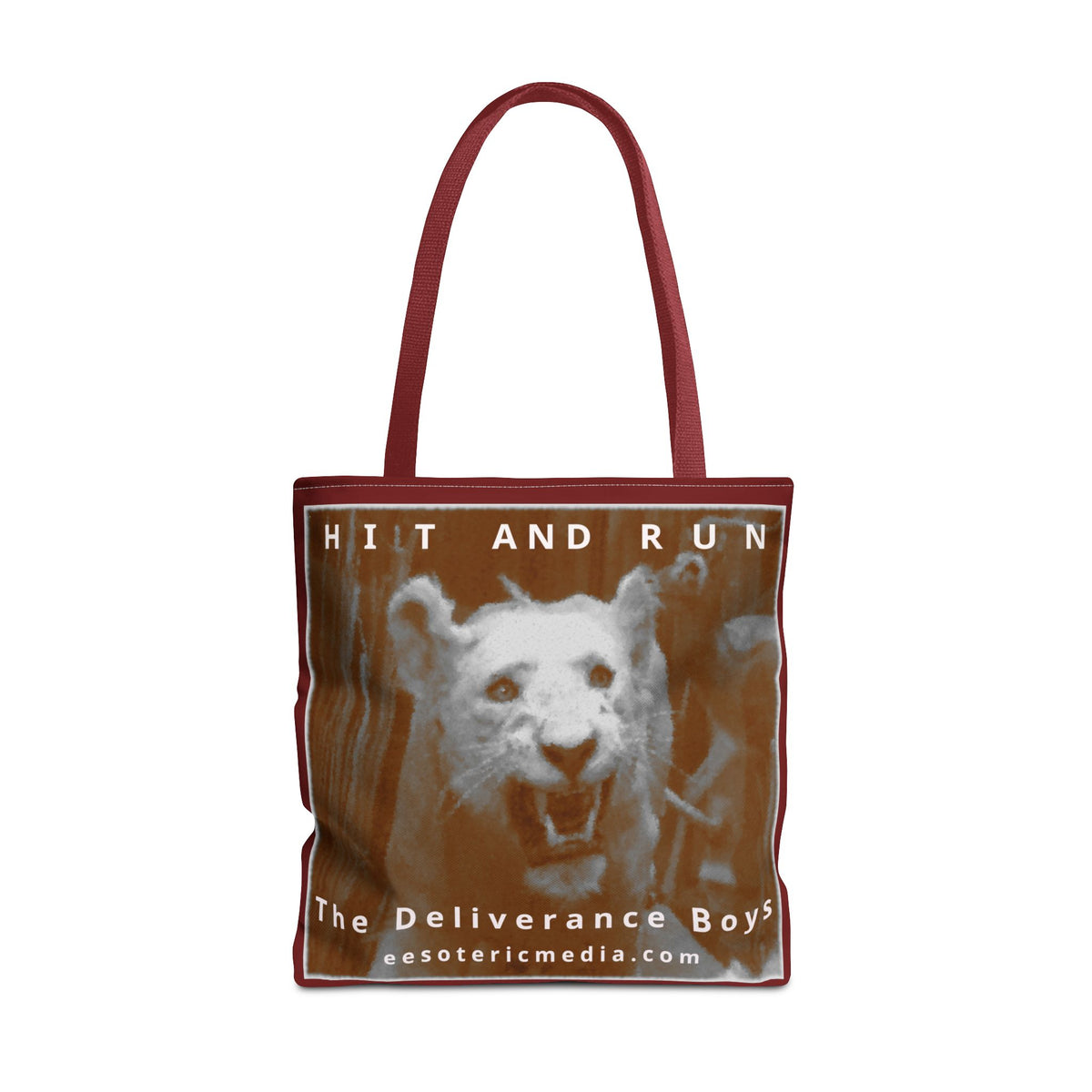 „Hit and Run“ (The Deliverance Boys) White Lion Graphic Tragetasche 45 cm x 45 cm