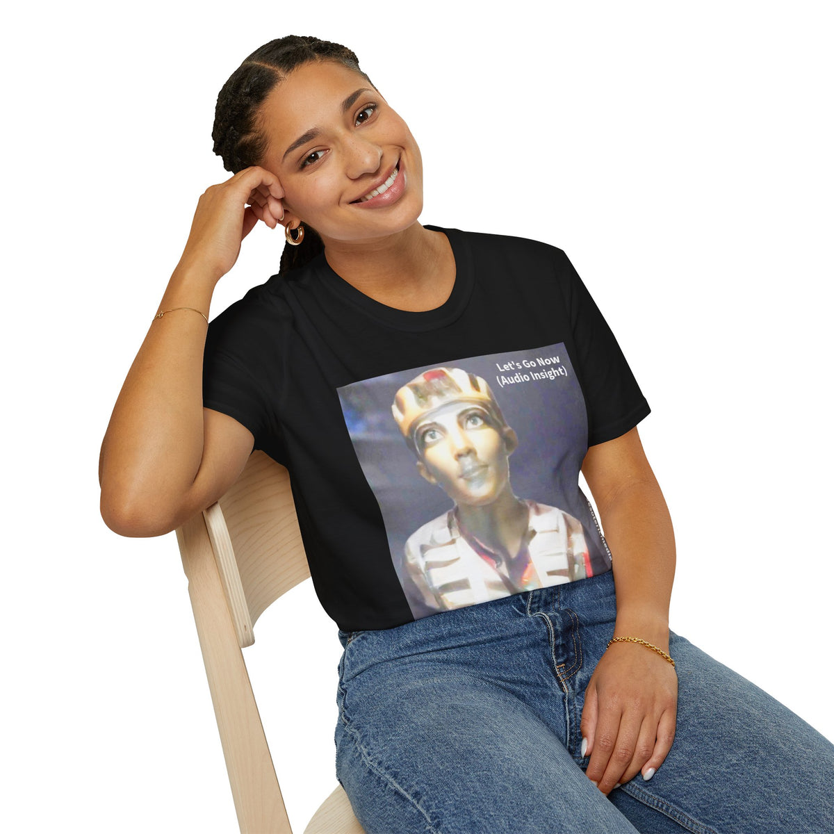 'Let's Go Now' (Audio Insight) Camiseta Softstyle de Diseño de Ciencia Ficción Alienígena/Ancestral