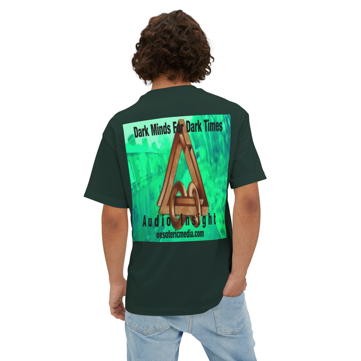 „Dark Minds For Dark Times“ (Audio Insight) Surreales Sci-Fi-Symbol Grafik Oversize Boxy T-Shirt