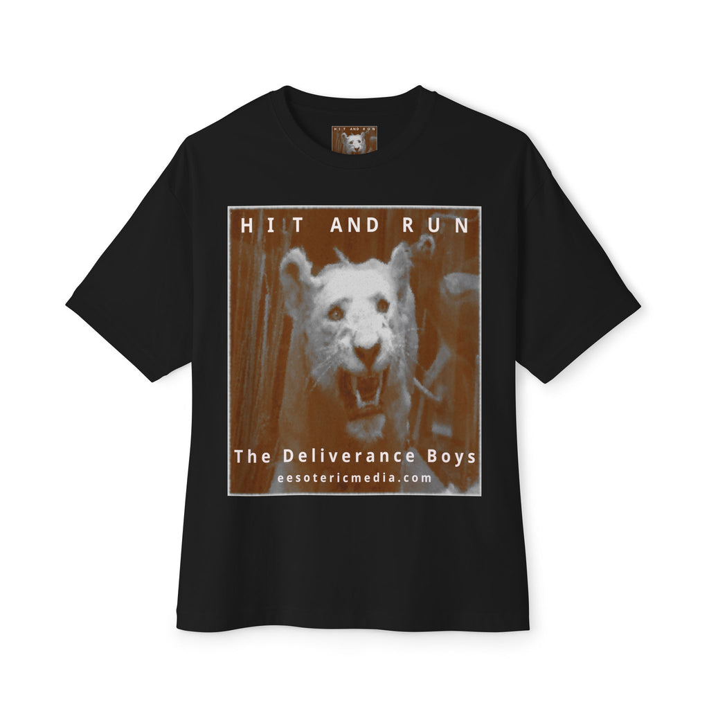 „Hit and Run" (The Deliverance Boys) White Lion Graphic Oversize Boxy T-Shirt