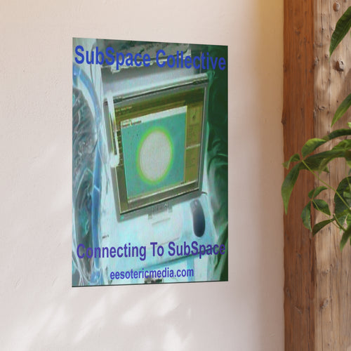 'Connecting To SubSpace' (SubSpace Collective) Retro Tech Art Print 24"x36" (60cm x 90cm)