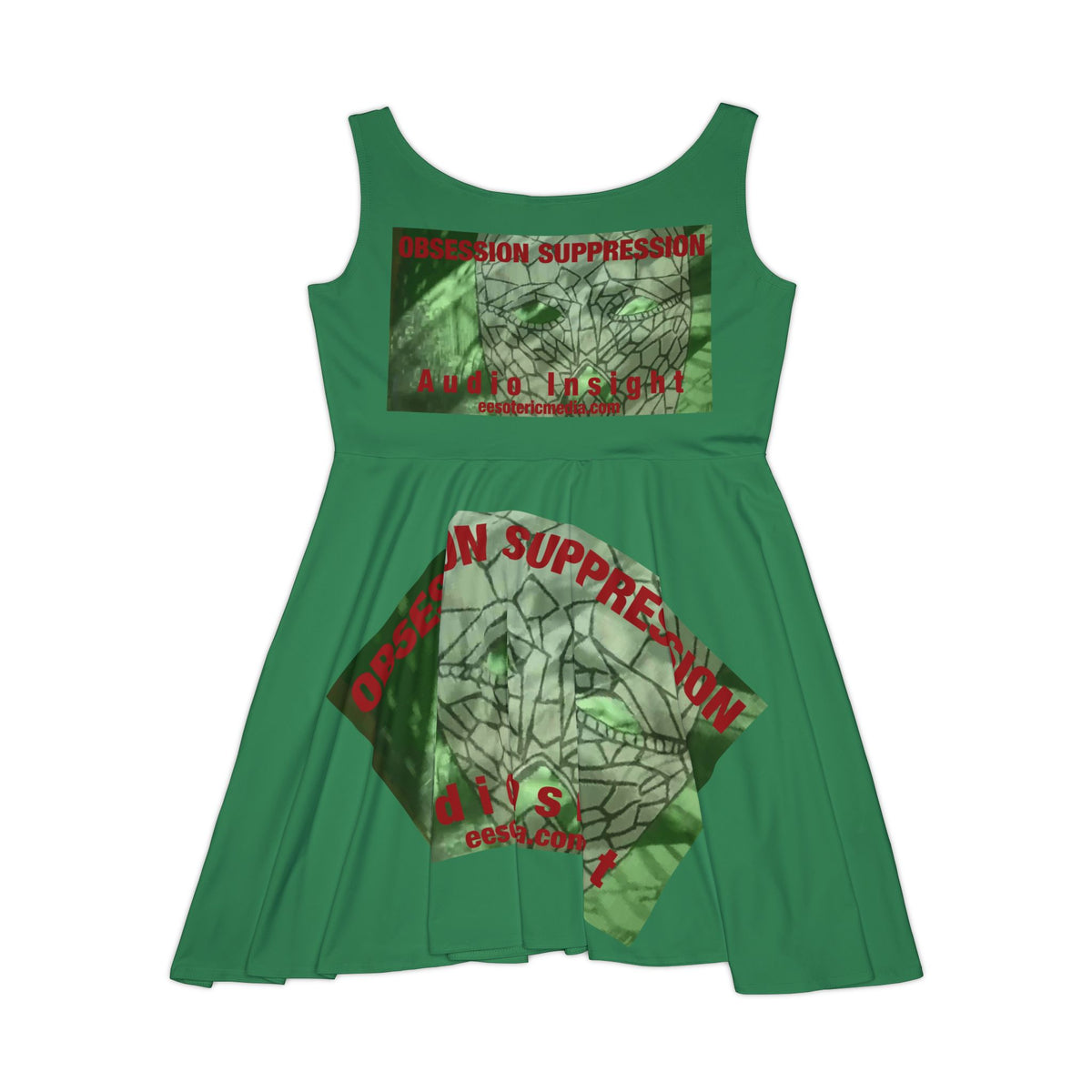 'Obsession Suppression' (Audio Insight) Retro Sci fi Graphic Skater Dress