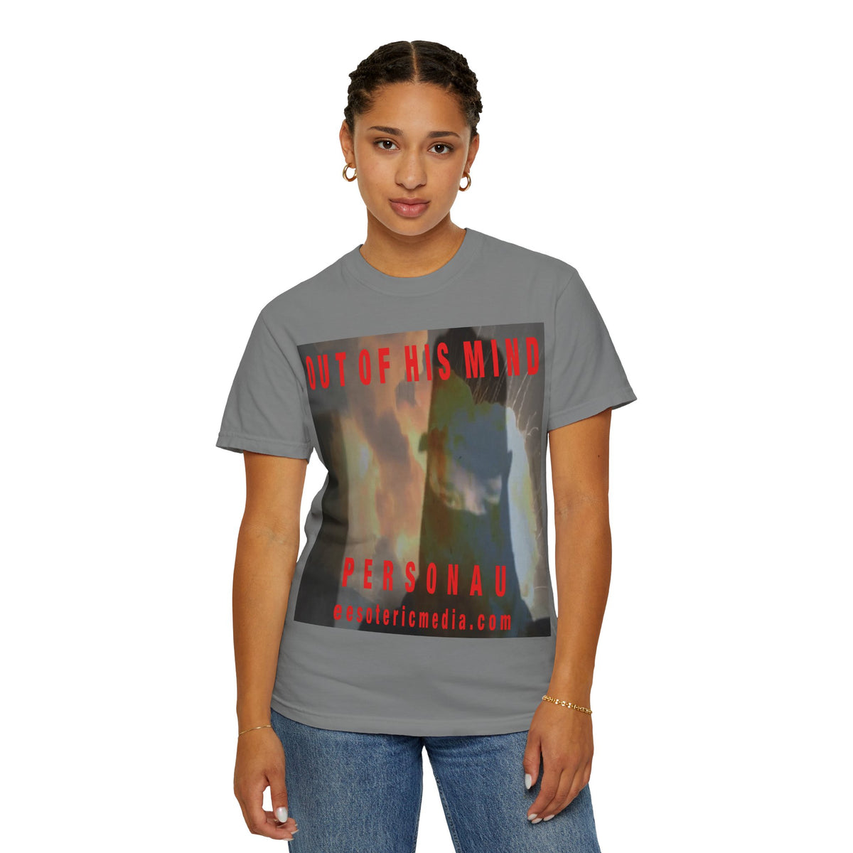 „Out of His Mind" (PersonaU) Surrealistisches dunkles Graphic-T-Shirt mit klassischer Passform