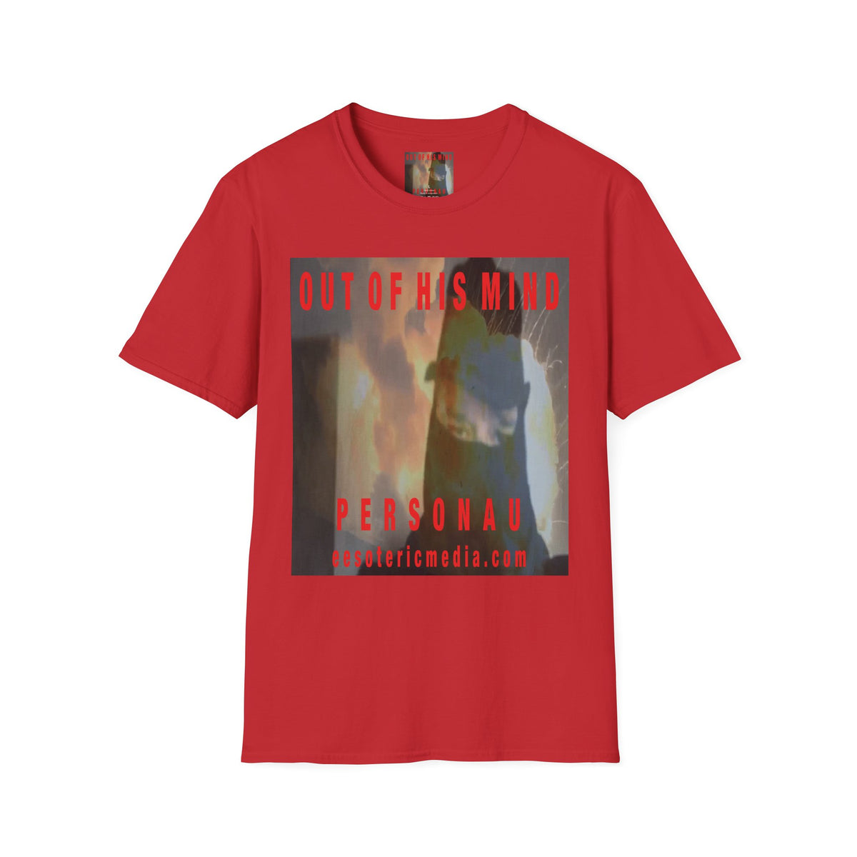 T-shirt graphique « Out Of His Mind » (PersonaU) de la milice dangereuse, style doux
