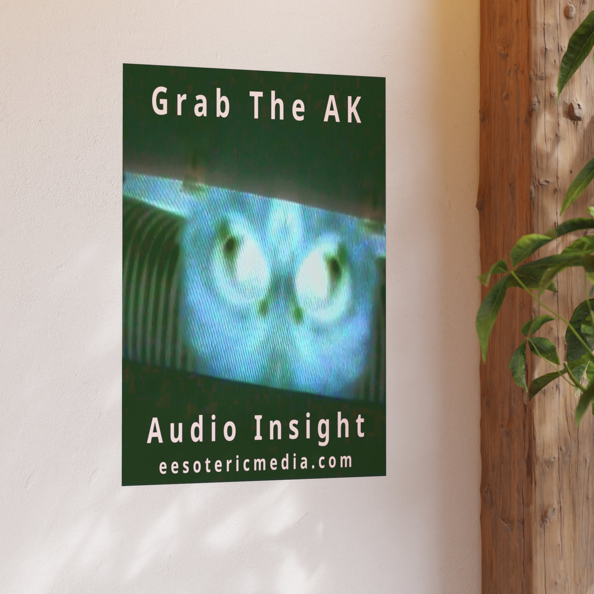 'Grab The AK' (Audio Insight) Sinister Surreal Digital Being  Art Print 24"x36" (60cm x 90cm)