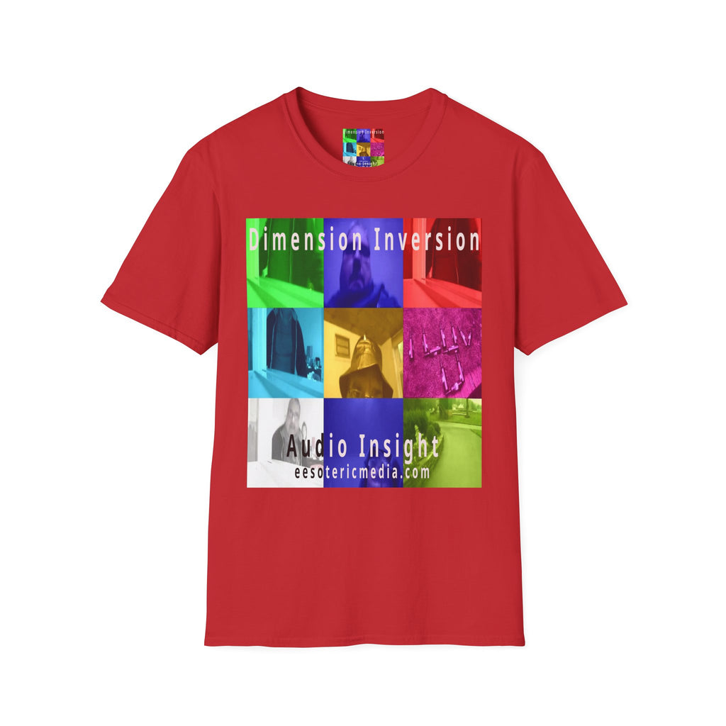 'Dimension Inversion' (Audio Insight) Colorful Surreal Collage Softstyle T-Shirt