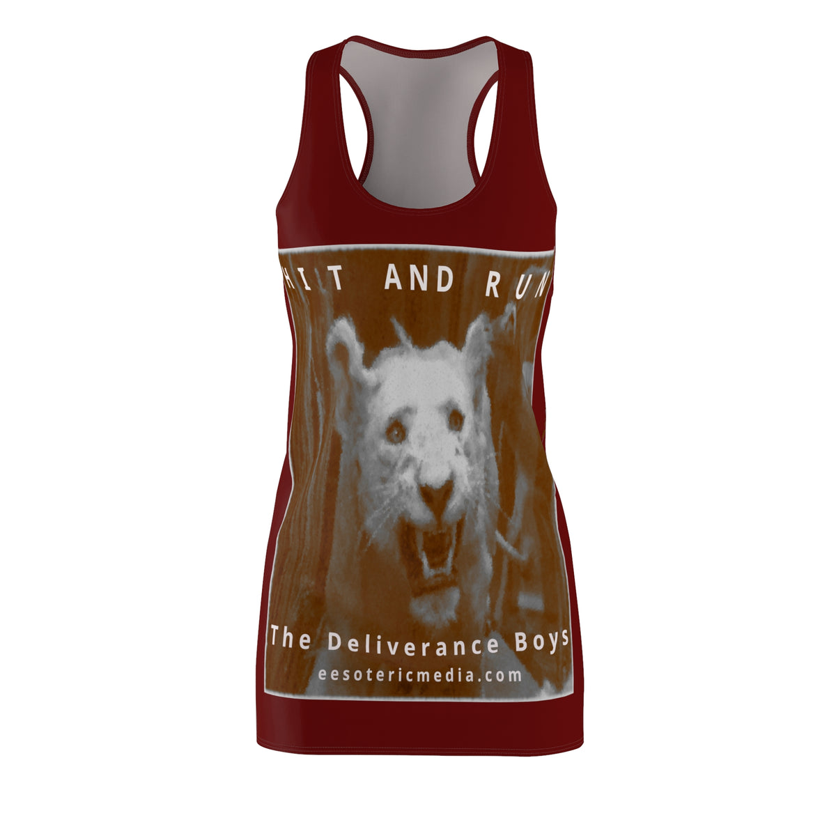 'Hit and Run' (The Deliverance Boys) Vestido Deportivo Gráfico de León Blanco