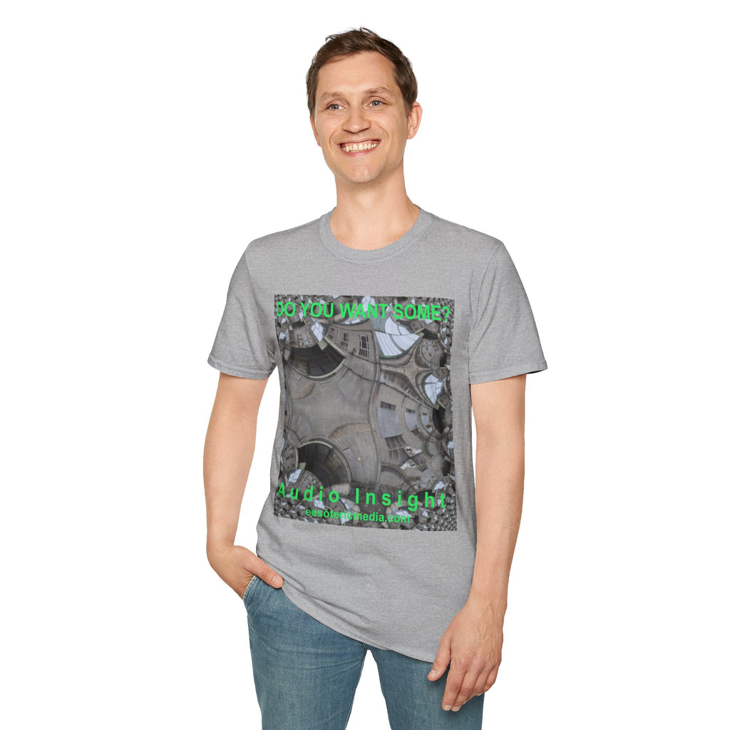 'Do You Want Some?' (Audio Insight) Camiseta Softstyle Gráfica de Arte Surrealista de Caleidoscopio
