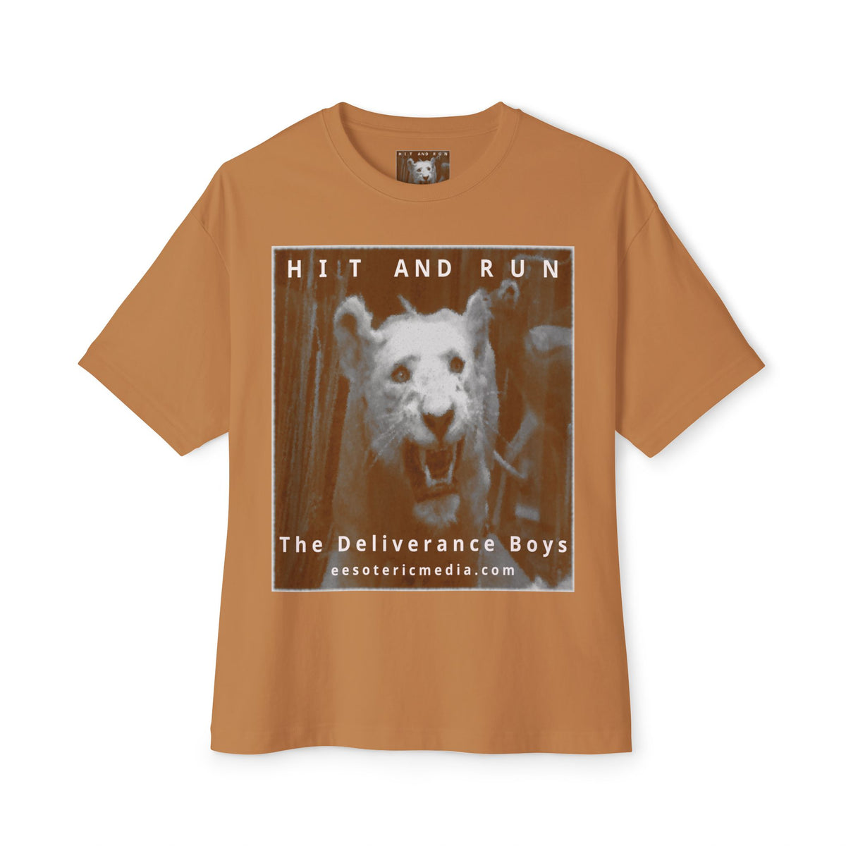 „Hit and Run" (The Deliverance Boys) White Lion Graphic Oversize Boxy T-Shirt