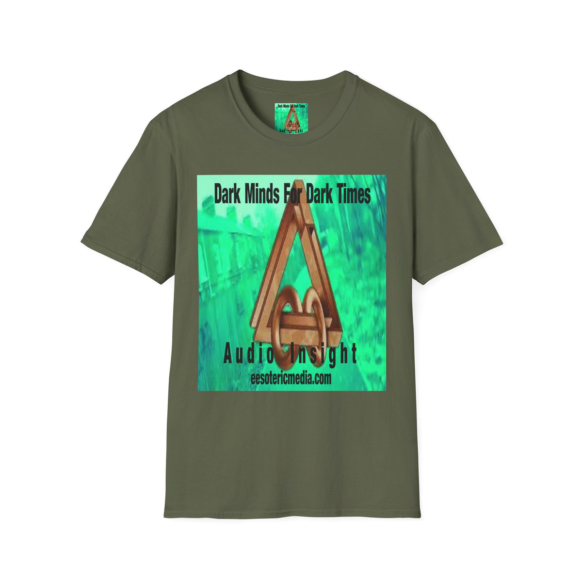 „Dark Minds For Dark Times“ (Audio Insight) Alien/Sci-Fi Symbol Softstyle Grafik-T-Shirt