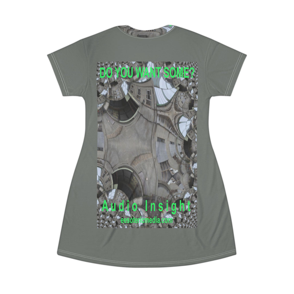 'Do You Want Some?' (Audio Insight) Surreal Kaleidoscope Art Graphic T-Dress