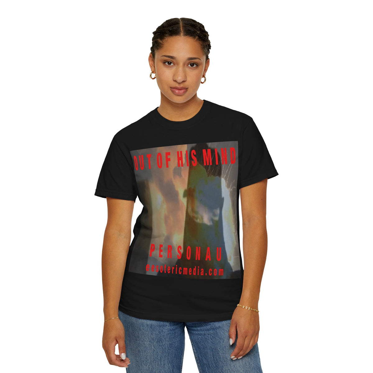 „Out of His Mind" (PersonaU) Surrealistisches dunkles Graphic-T-Shirt mit klassischer Passform