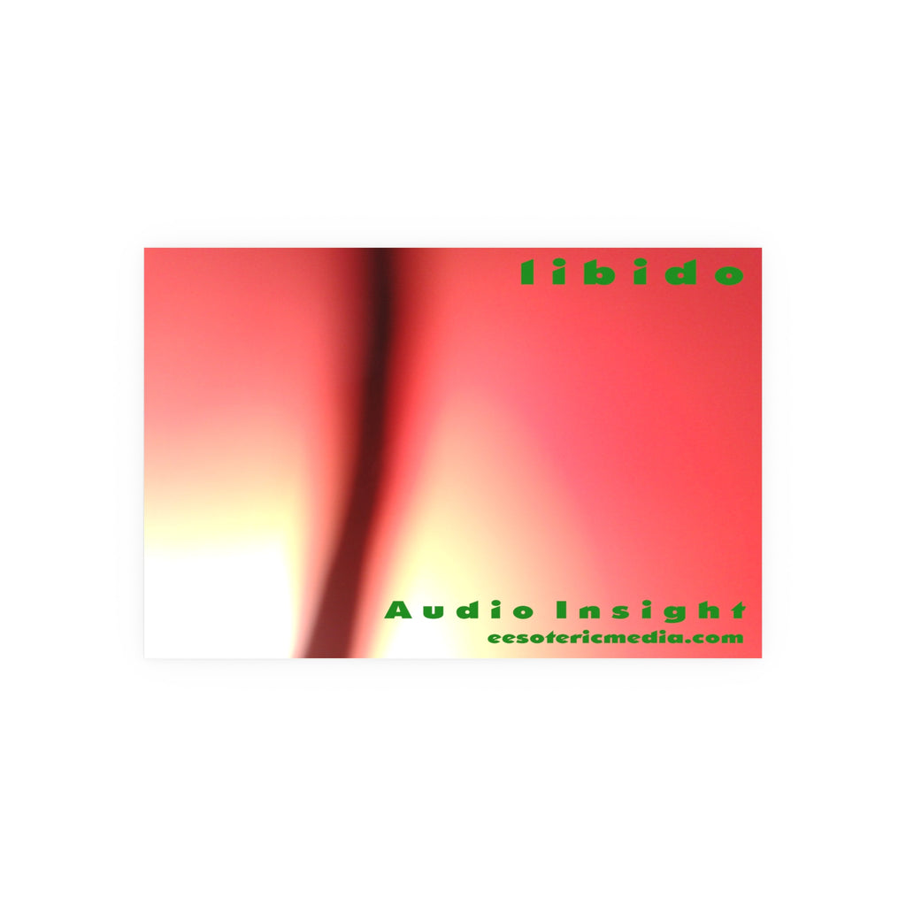 « Libido » (Audio Insight) Impression artistique surréaliste aux formes tourbillonnantes, 90 × 60 cm