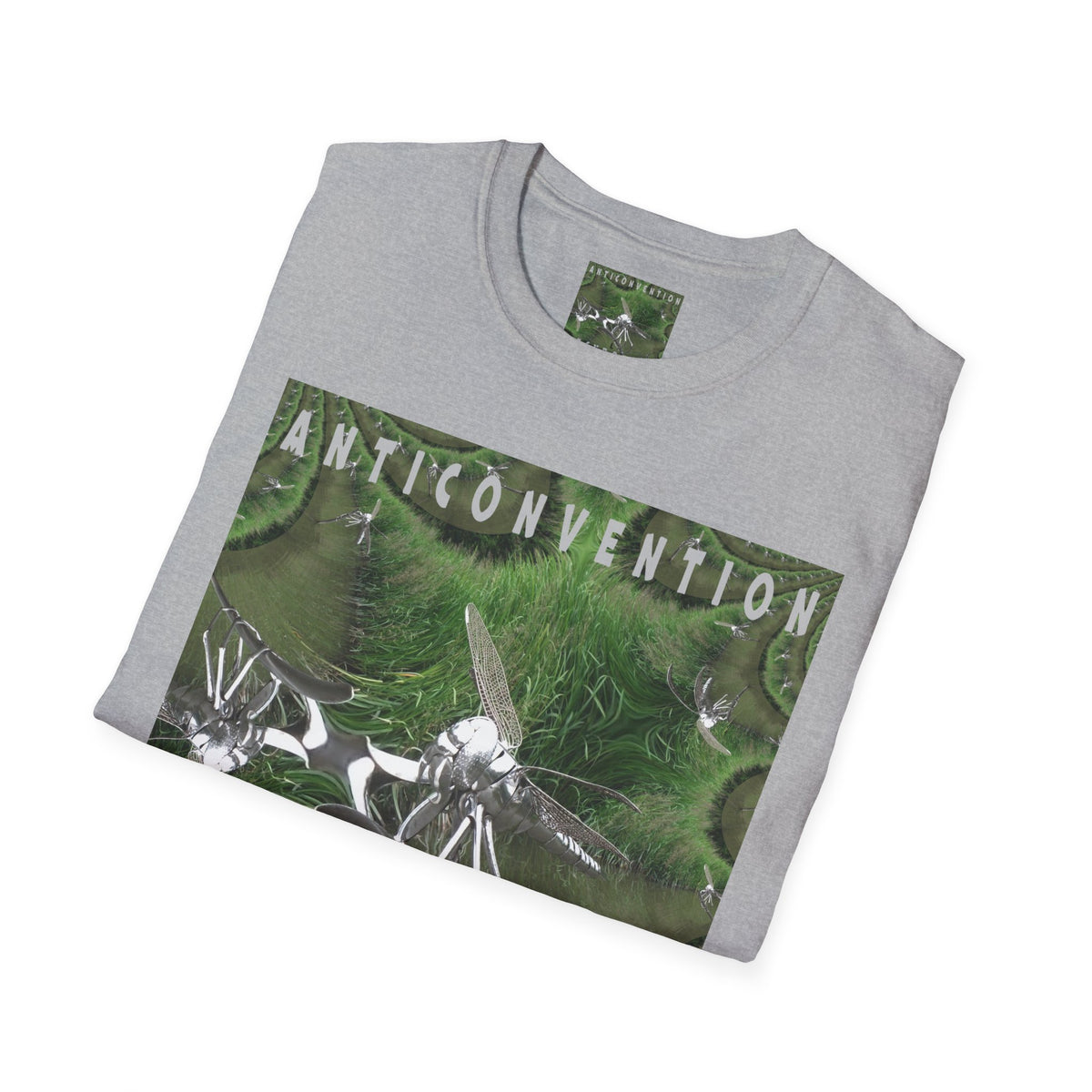 'Anticonvention' (7Cyborgs) Cyber Dragonfly Softstyle Graphic T-Shirt