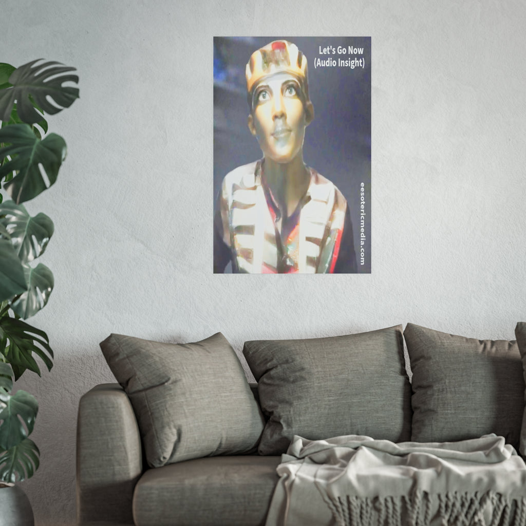 'Let's Go Now' (Audio Insight) साइंस-फिक्शन एलियन/प्राचीन डिज़ाइन कला प्रिंट  24"x36" (60cm x 90cm)