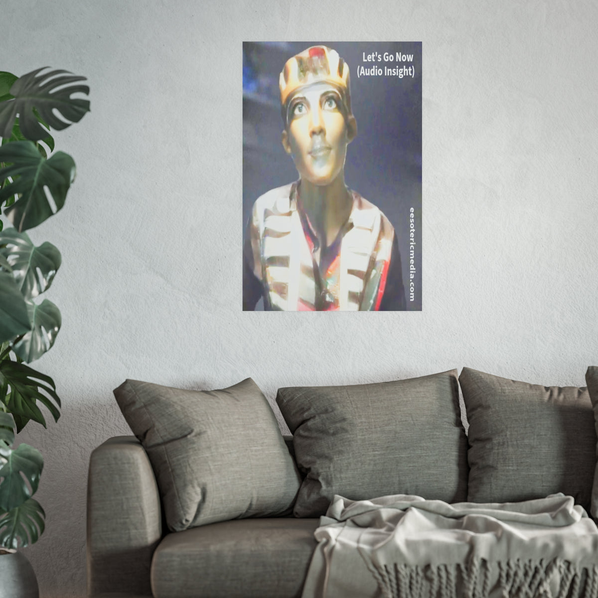 « Let's Go Now » (Audio Insight) Impression artistique au design extraterrestre/ancien de science fiction, 60 × 90 cm