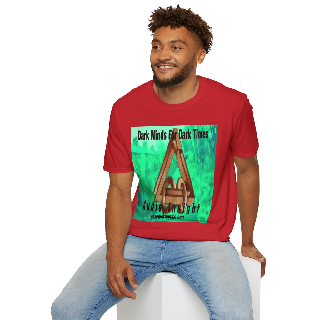 „Dark Minds For Dark Times“ (Audio Insight) Alien/Sci-Fi Symbol Softstyle Grafik-T-Shirt