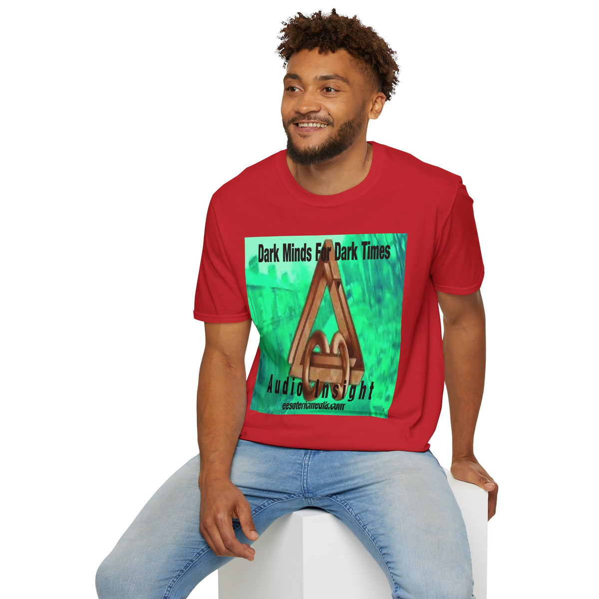 „Dark Minds For Dark Times“ (Audio Insight) Alien/Sci-Fi Symbol Softstyle Grafik-T-Shirt