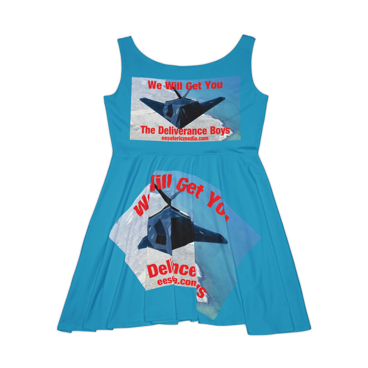 'We Will Get You' (The Deliverance Boys) Stealth Fighter Graphic Skater Dress