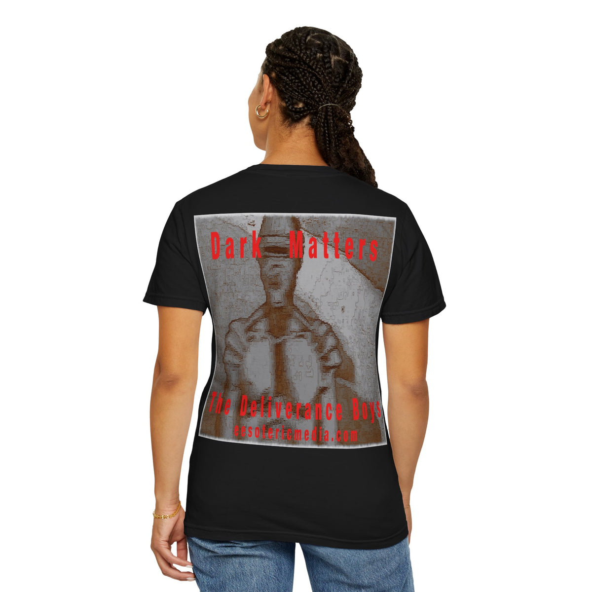 „Dark Matters" (The Deliverance Boys) Vintage-Retro-Science-Fiction-Roboter-Grafik-T-Shirt mit klassischer Passform