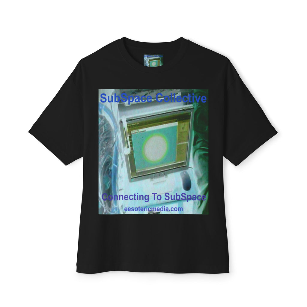 'Connecting To SubSpace' (SubSpace Collective) Camiseta Oversize de Corte Cuadrado Retro de TV y Ciencia Ficción