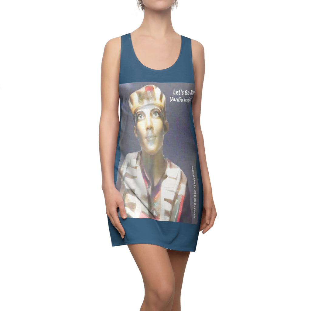 'Let's Go Now' (Audio Insight) Sc Fi Alien/Ancient Design Racerback Dress
