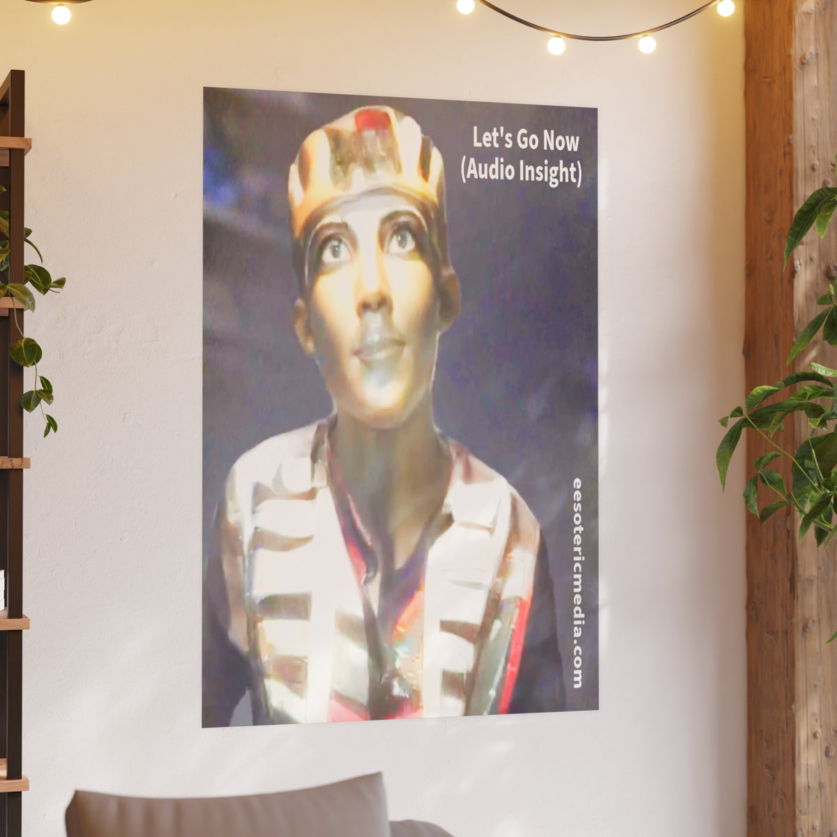 « Let's Go Now » (Audio Insight) Impression artistique au design extraterrestre/ancien de science fiction (grand format), 100 × 150 cm