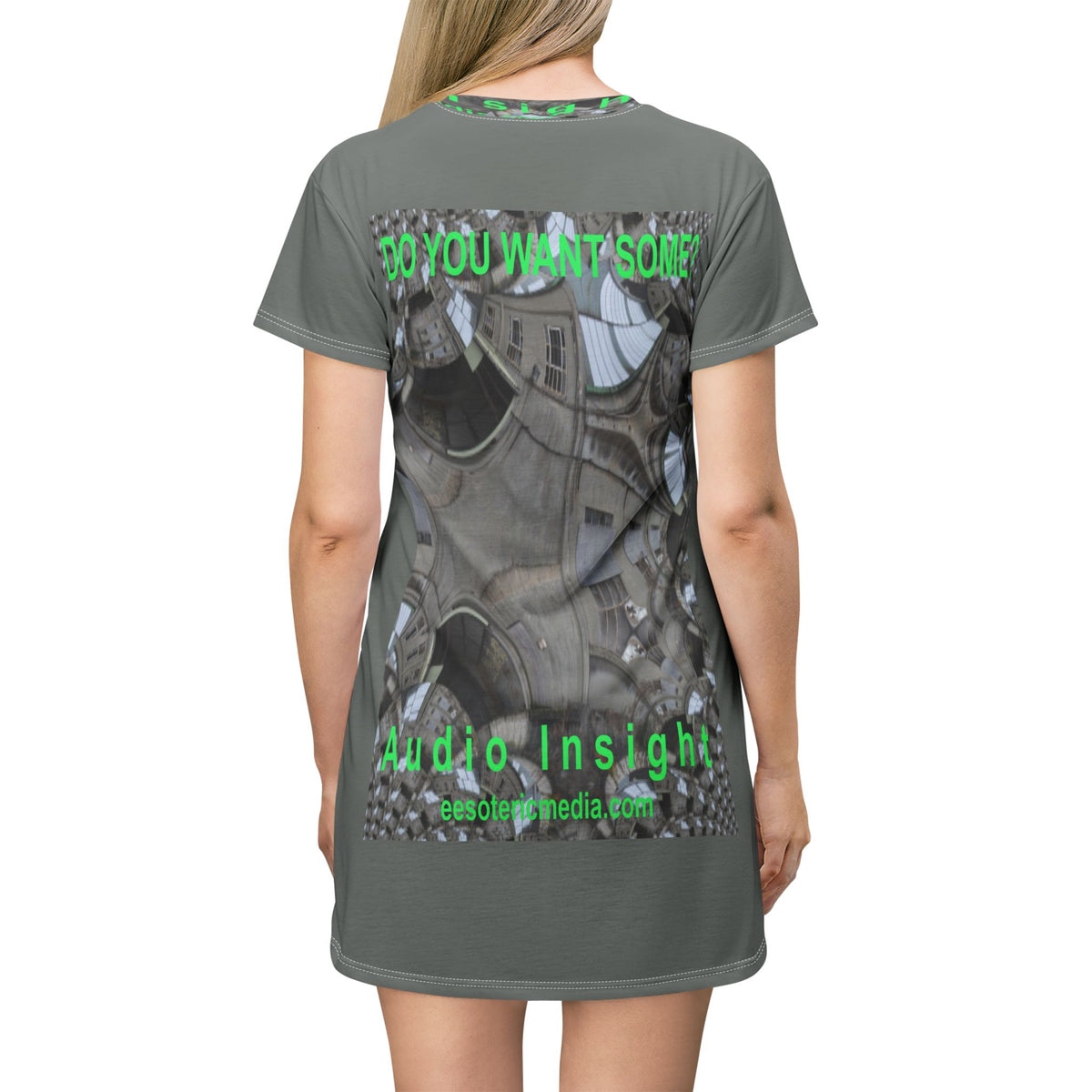 'Do You Want Some?' (Audio Insight) Surreal Kaleidoscope Art Graphic T-Dress