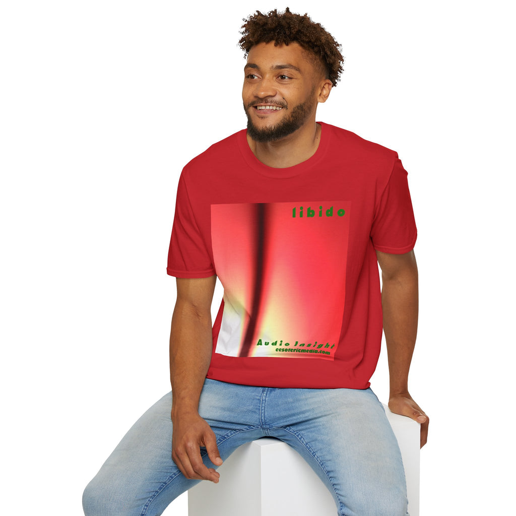 „Libido" (Audio Insight) Surrealistisches, wirbelndes Grafik-T-Shirt im Softstyle