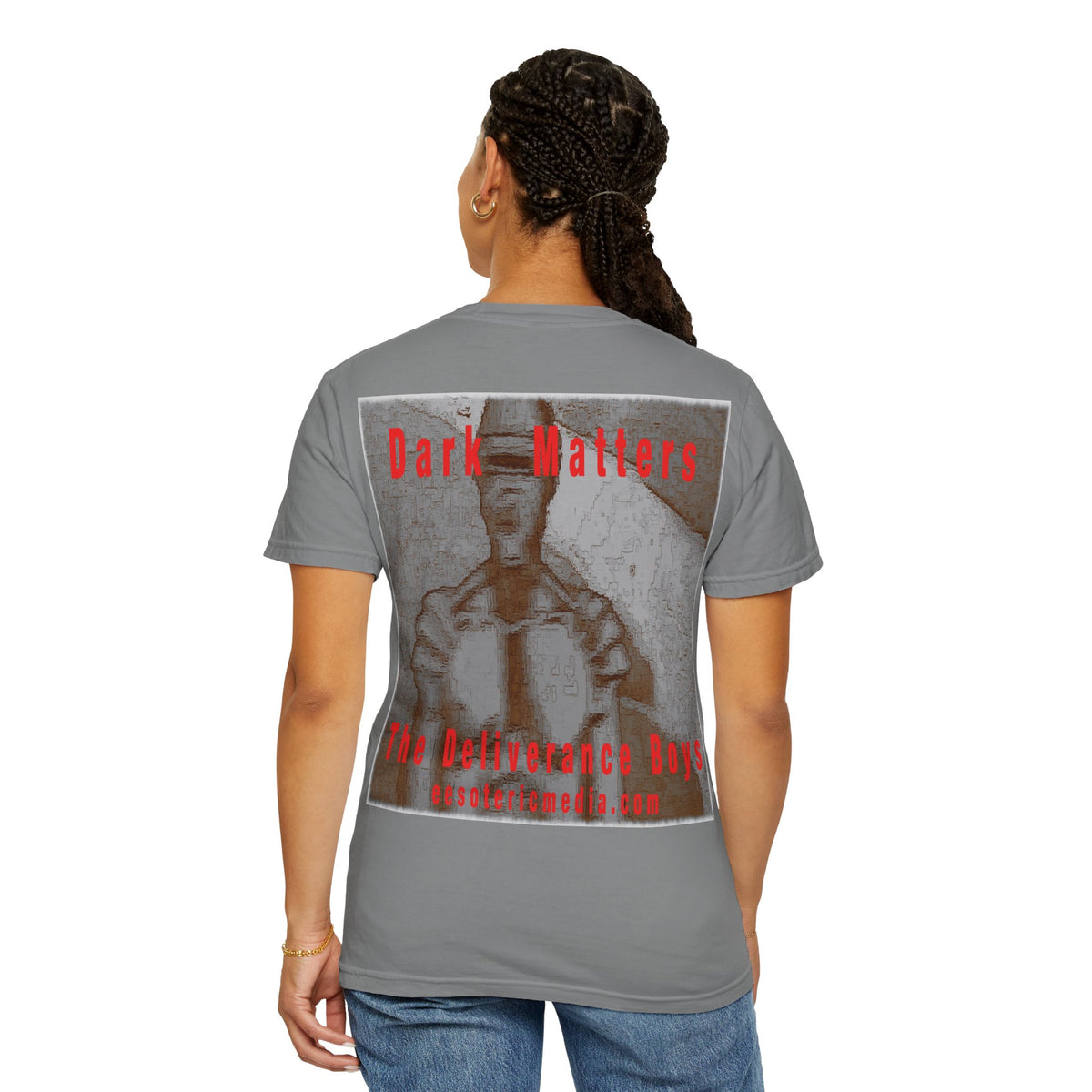 „Dark Matters" (The Deliverance Boys) Vintage-Retro-Science-Fiction-Roboter-Grafik-T-Shirt mit klassischer Passform