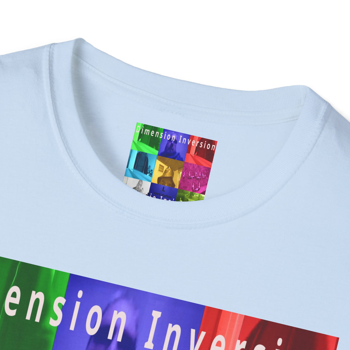 'Dimension Inversion' (Audio Insight) Colorful Surreal Collage Softstyle T-Shirt