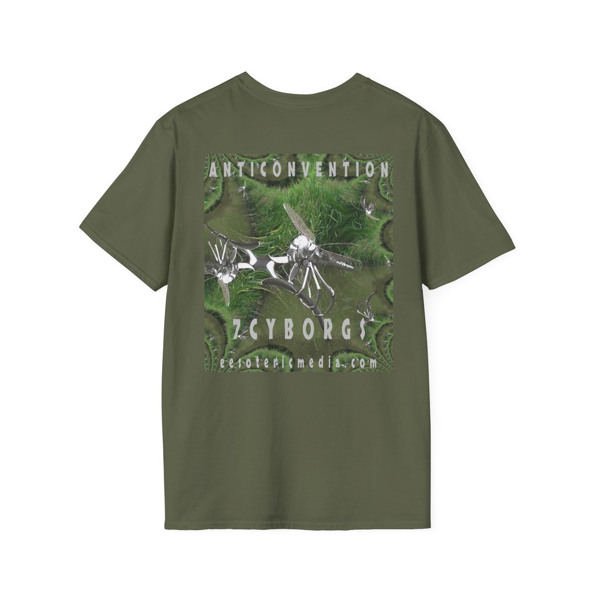 'Anticonvention' (7Cyborgs) Cyber Dragonfly Softstyle Graphic T-Shirt