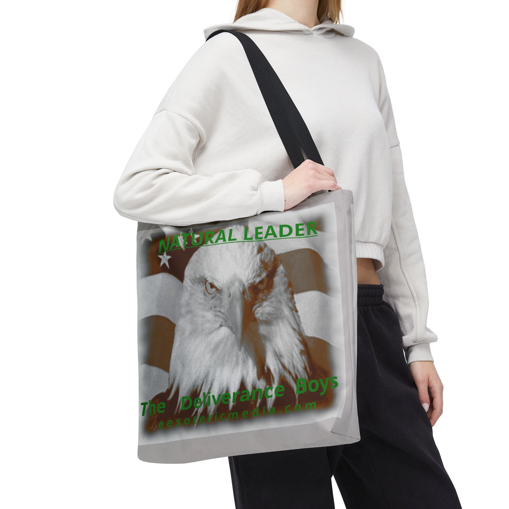 'Natural Leader' (The Deliverance Boys) Bald Eagle Design Tote Bag 18"x18" (45cm x 45cm)