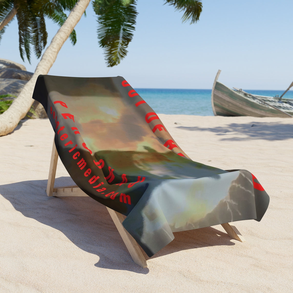Large 'Out of His Mind' (PersonaU) Disturbed Anonymous Militia Character Beach Towel 72"x36" (180cm x 90cm)