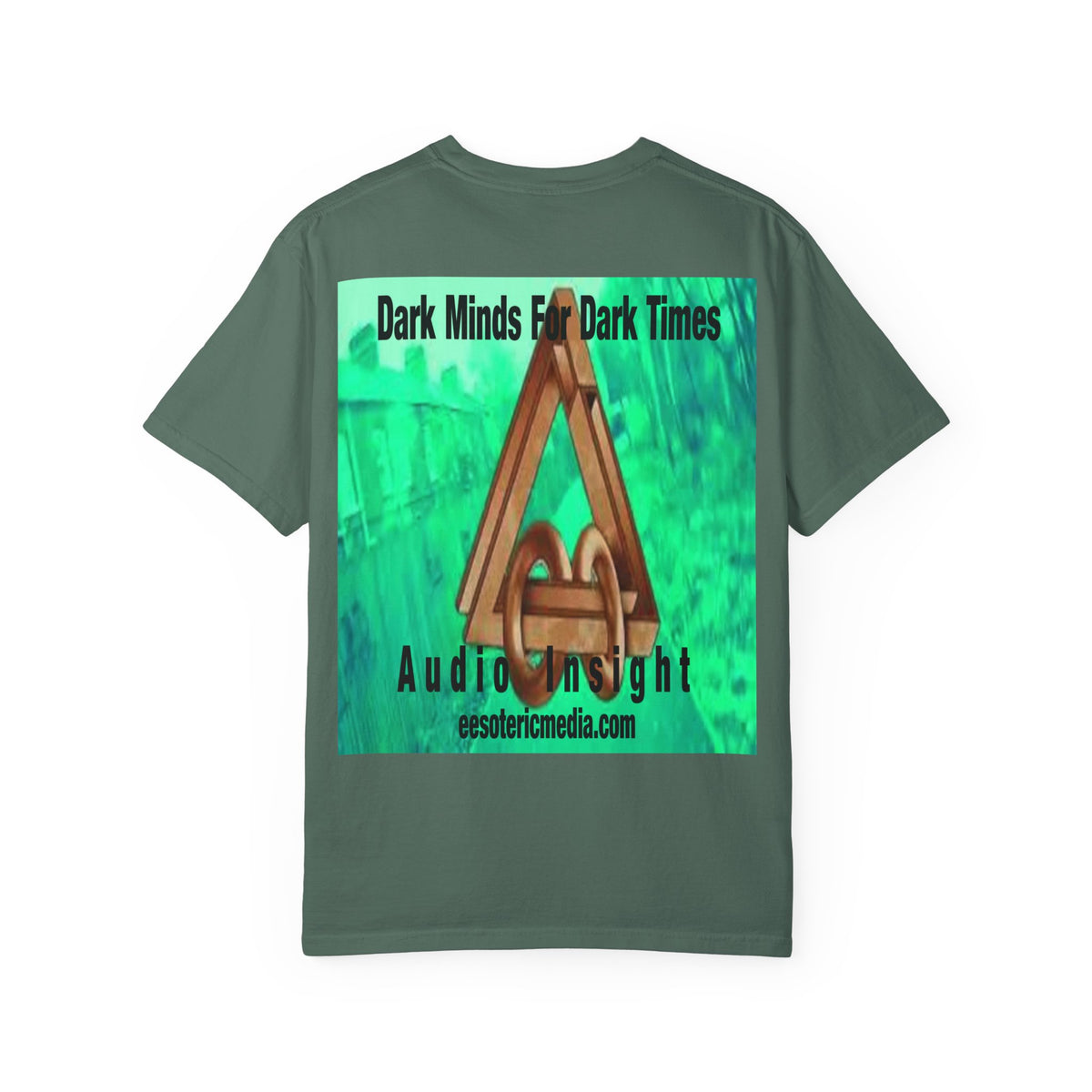 „Dark Minds For Dark Times“ (Audio Insight) Sci-Fi-Symbol Grafik T-Shirt mit klassischer Passform