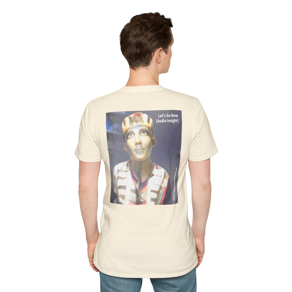 'Let's Go Now' (Audio Insight) Camiseta Softstyle de Diseño de Ciencia Ficción Alienígena/Ancestral