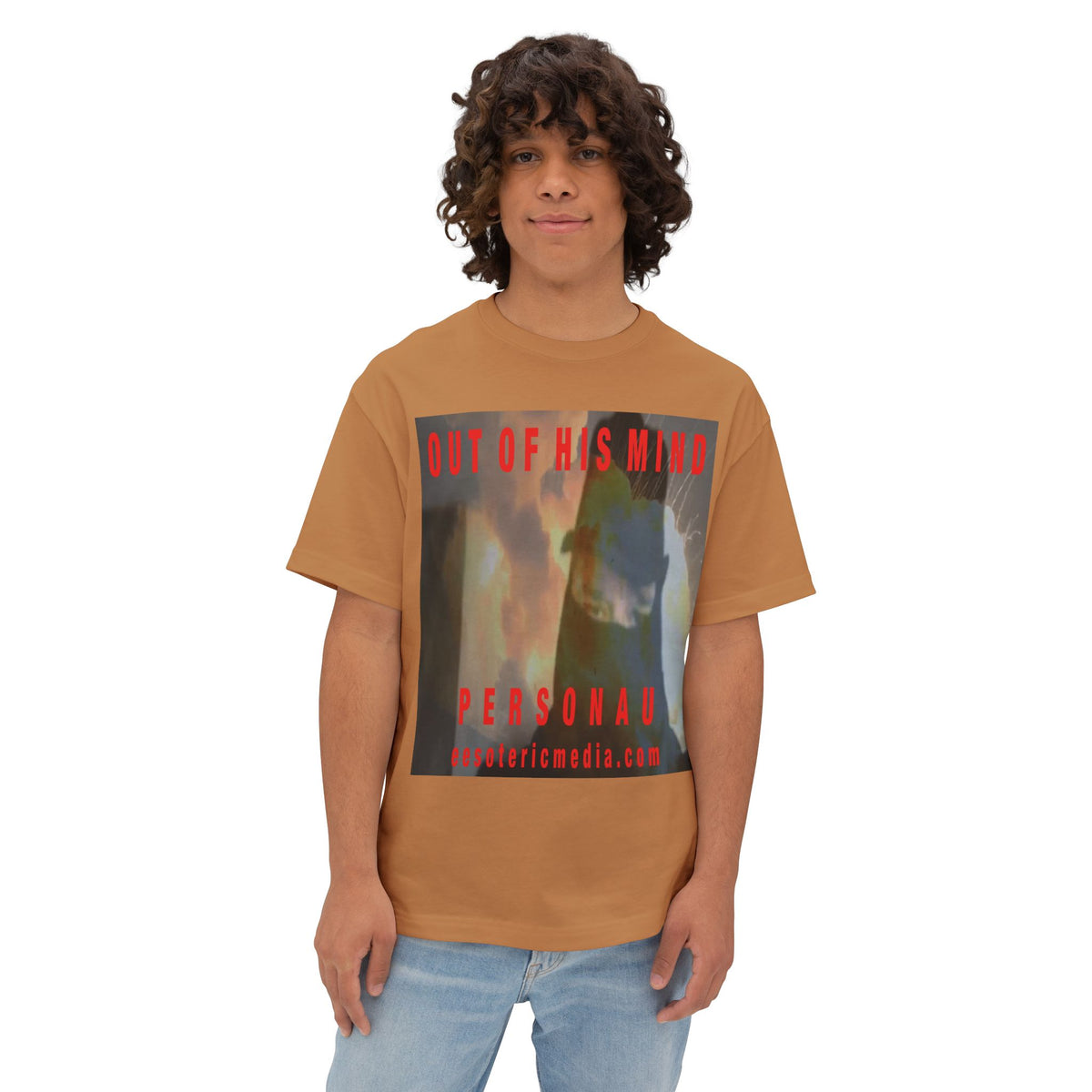 „Out Of His Mind" (PersonaU) Dark Militia Grafik-Oversize-T-Shirt