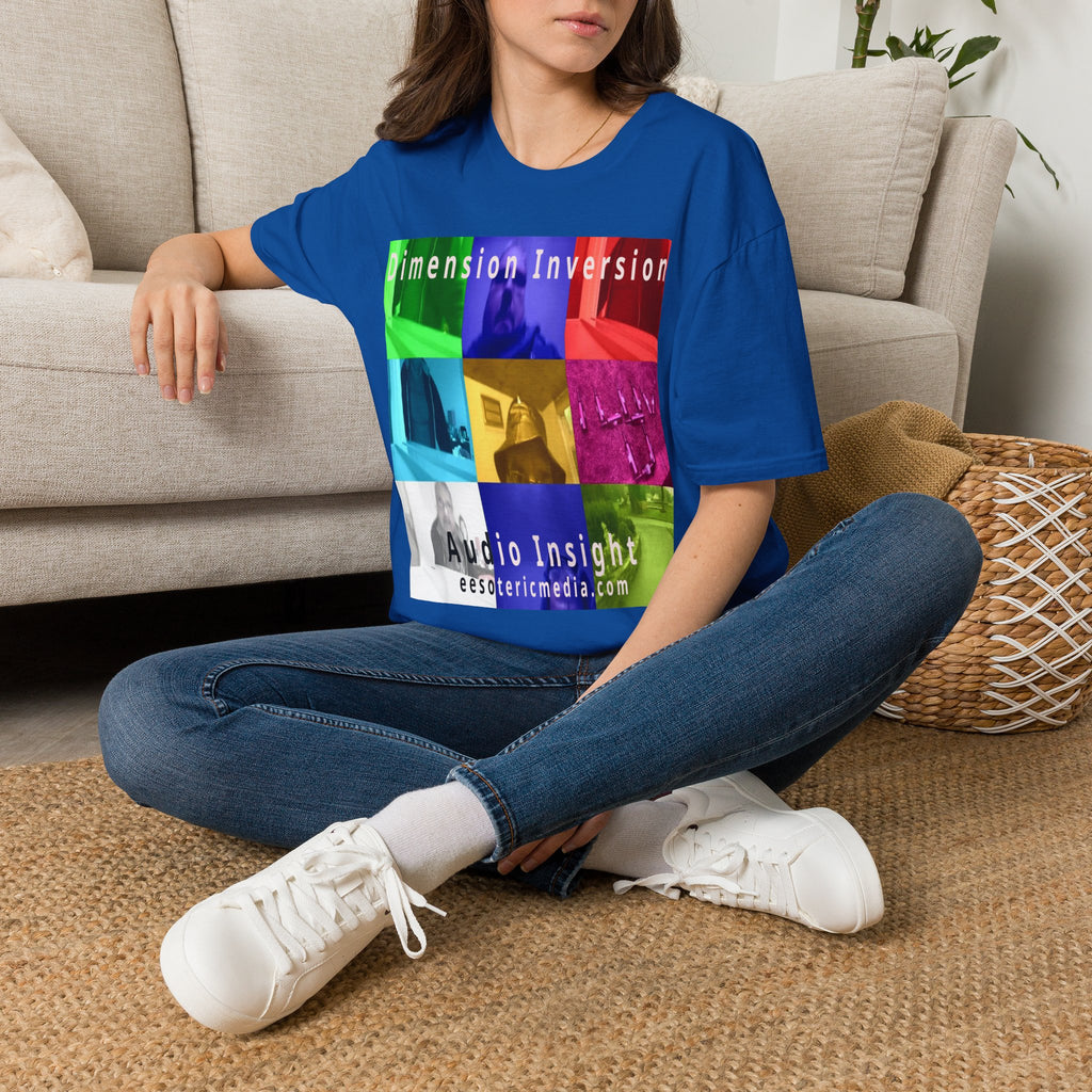 'Dimension Inversion' (Audio Insight) Colorful Surreal Collage Softstyle T-Shirt