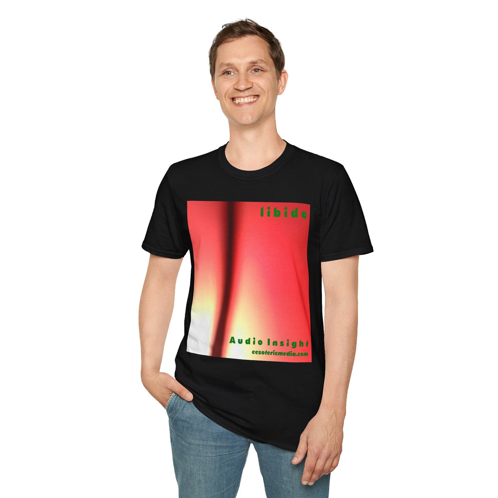 „Libido" (Audio Insight) Surrealistisches, wirbelndes Grafik-T-Shirt im Softstyle